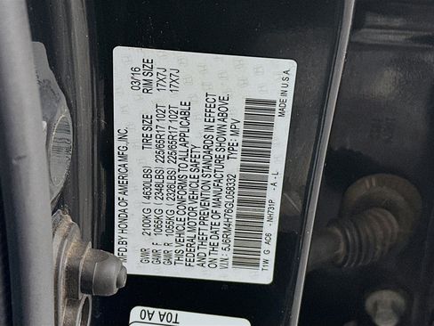 Used 2016 Honda CR-V EX-L image 12