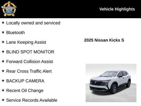 Used 2025 Nissan Kicks S FWD image 2