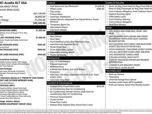 Used 2022 GMC Acadia SLT w/ Elevation Edition AWD/4WD image 25