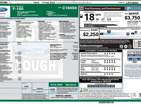 Used 2020 Ford F150 XLT w/ Equipment Group 302A Luxury AWD/4WD image 2