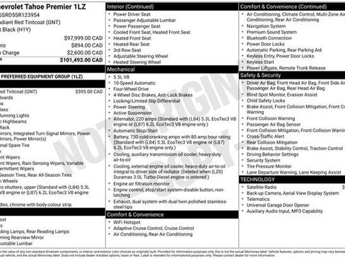 Used 2025 Chevrolet Tahoe Premier AWD/4WD image 7