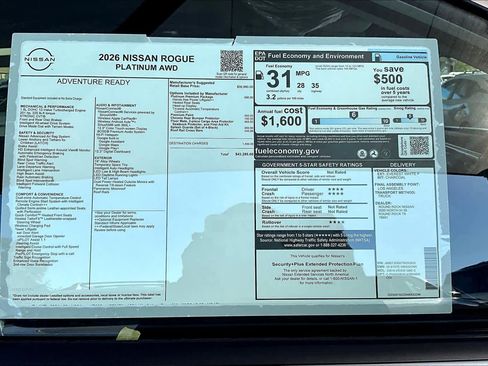 New 2026 Nissan Rogue Platinum w/ Platinum Premium Package image 19