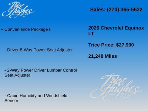 Used 2026 Chevrolet Equinox LT w/ Convenience Package II FWD image 3