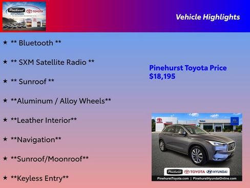 Used 2019 INFINITI QX50 Luxe w/ Navigation Package FWD image 16