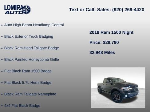 Used 2018 RAM 1500 Sport AWD/4WD image 39