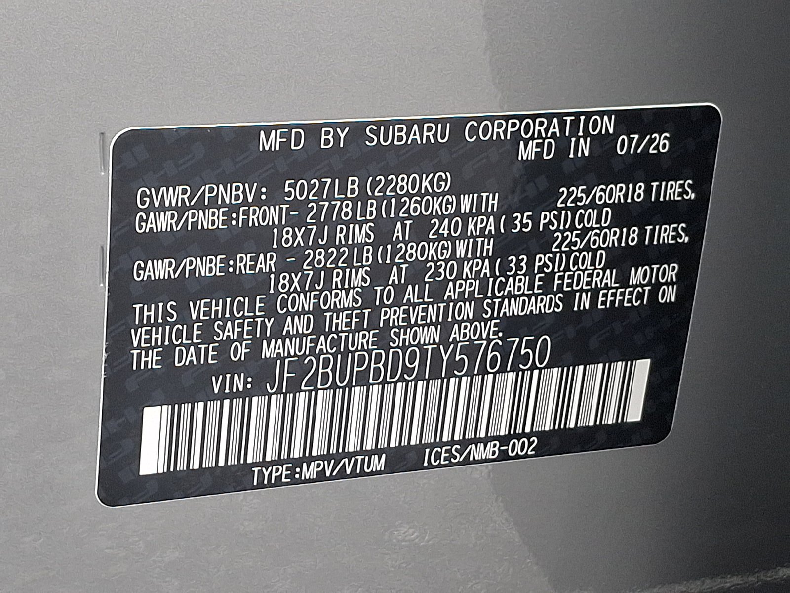 New 2026 Subaru Outback Premium AWD/4WD image 18