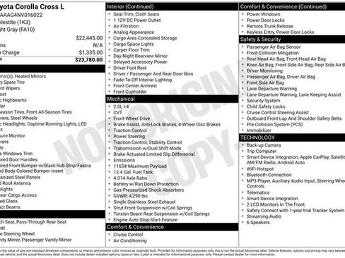 Used 2022 Toyota Corolla Cross L FWD image 5