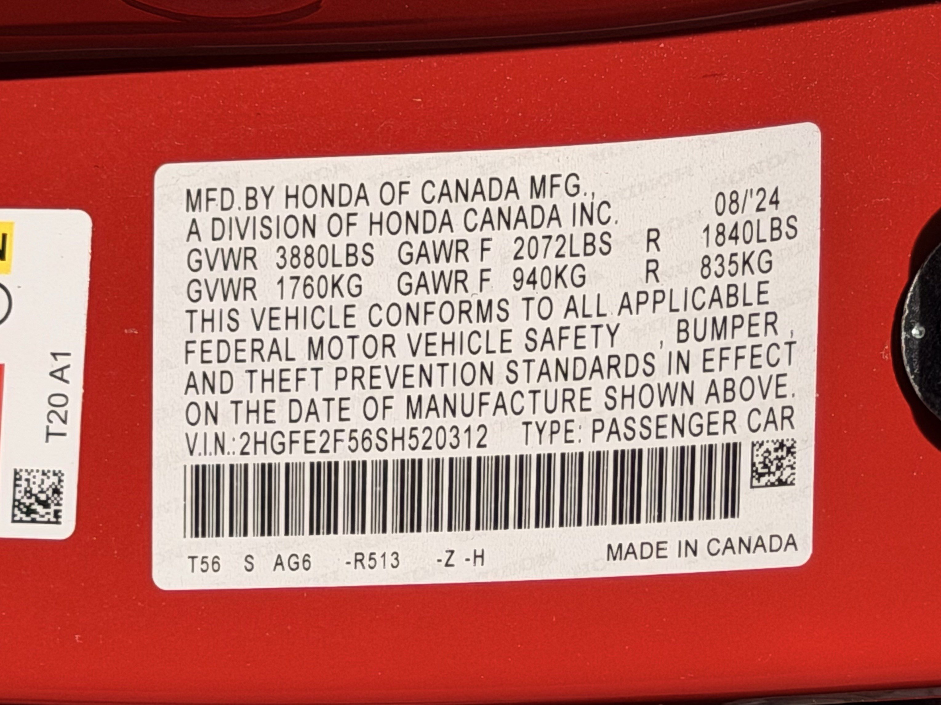 Certified 2025 Honda Civic Sport image 30