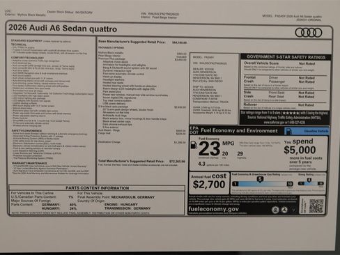 New 2026 Audi A6 Premium Plus image 32