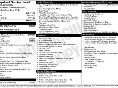 Used 2014 Jeep Grand Cherokee Limited w/ Trailer Tow Group IV AWD/4WD image 11