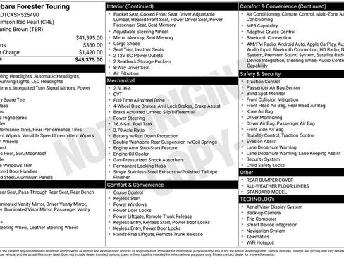 Certified 2025 Subaru Forester Touring AWD/4WD image 11