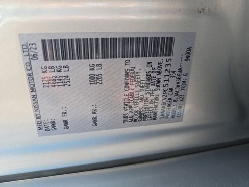 Used 2023 Nissan Maxima SV w/ Floor Mat Group image 36
