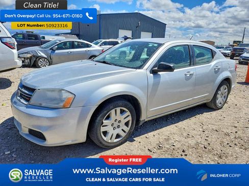 Used 2012 Dodge Avenger SE FWD image 1