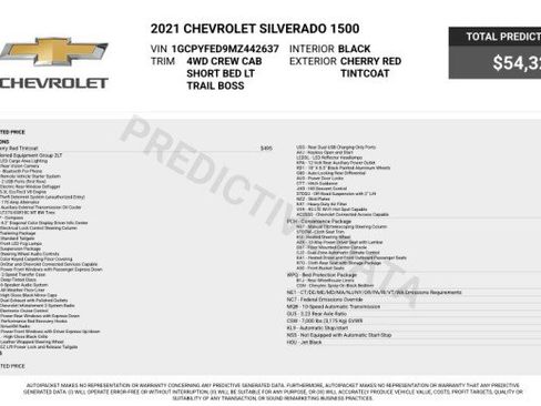 Used 2021 Chevrolet Silverado 1500 LT Trail Boss w/ Bed Protection Package AWD/4WD image 3