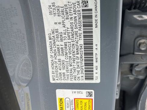 Used 2024 Honda Civic Touring image 9