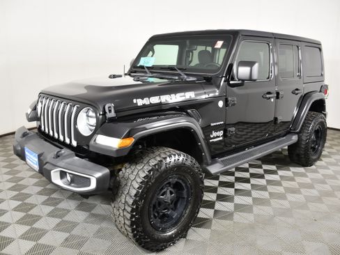 Used 2021 Jeep Wrangler Unlimited Sahara w/ Uconnect 4C Nav & Sound Group AWD/4WD image 10