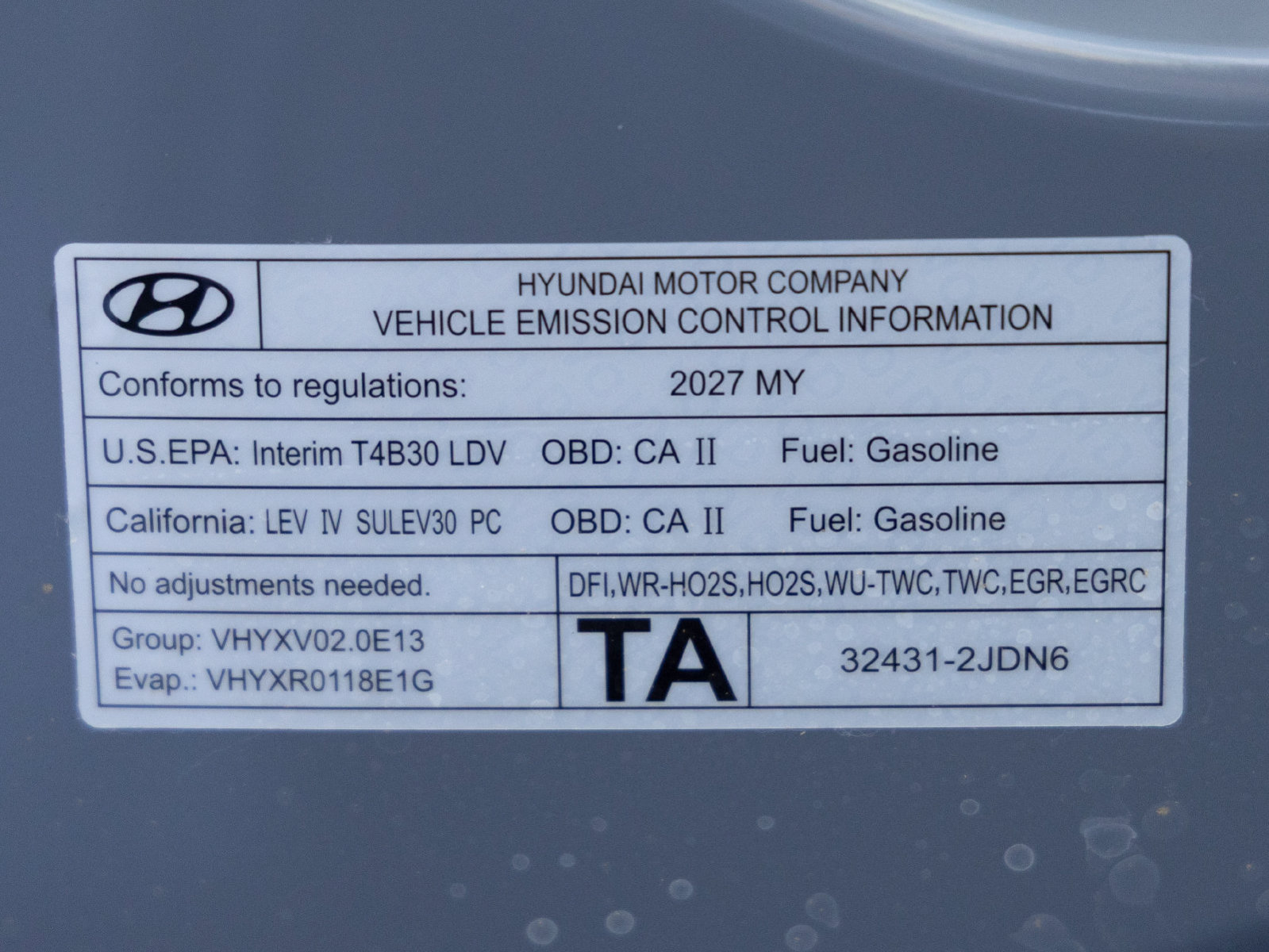 New 2027 Hyundai Sonata Blue FWD image 30