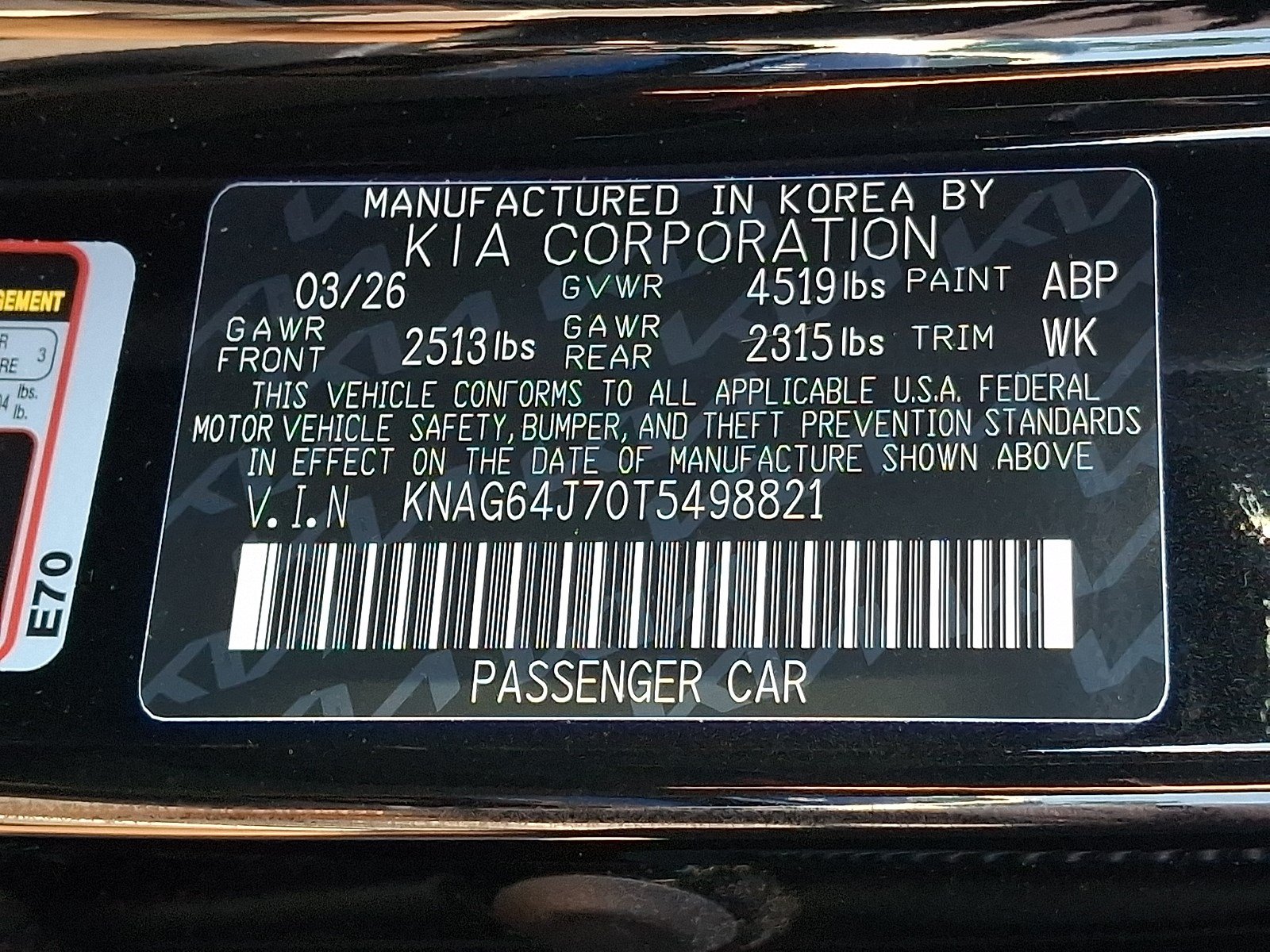 New 2026 Kia K5 GT-Line w/ GT-Line Red Interior Package AWD/4WD image 13