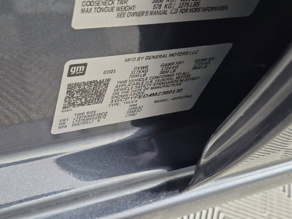 Certified 2021 Chevrolet Silverado 1500 LT Trail Boss w/ Bed Protection Package AWD/4WD image 38