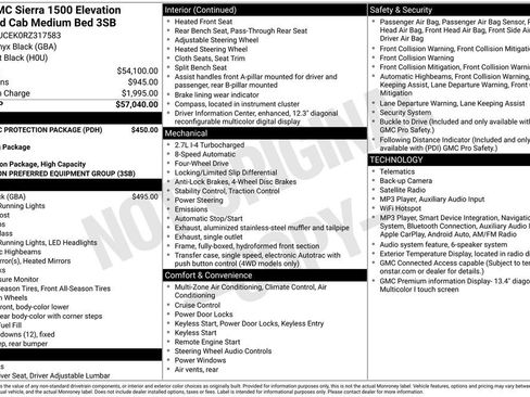 Certified 2024 GMC Sierra 1500 Elevation w/ LPO, GMC Protection Package AWD/4WD image 34