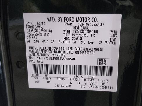 Used 2014 Ford F150 Lariat w/ Equipment Group 502A Luxury AWD/4WD image 33