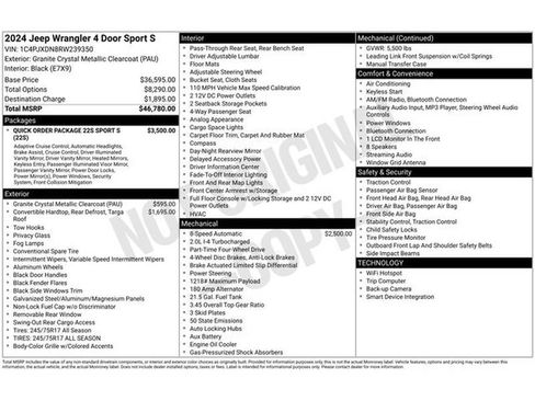 Used 2024 Jeep Wrangler Sport S image 11