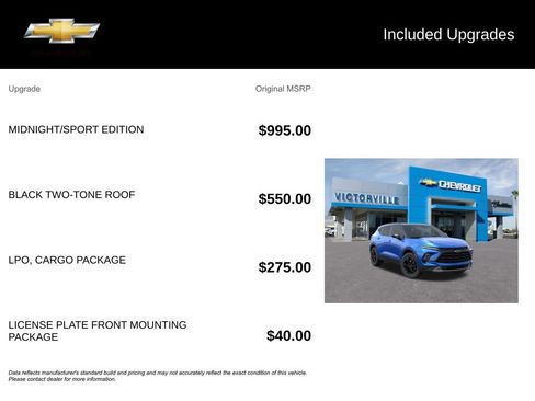 Certified 2026 Chevrolet Blazer LT w/ Midnight/Sport Edition FWD image 5