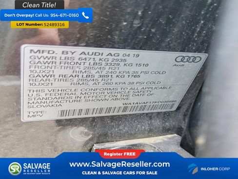 Used 2019 Audi Q8 Premium AWD/4WD image 17