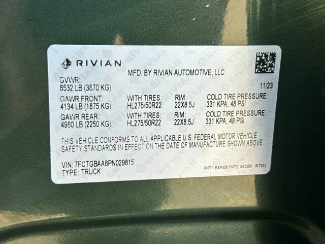 Used 2023 Rivian R1T Adventure Dual AWD/4WD image 35