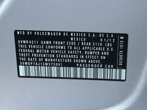 Used 2012 Volkswagen Jetta SE image 15