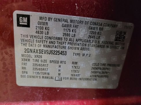Used 2018 Chevrolet Equinox LT w/ Sun & Infotainment Package AWD/4WD image 33
