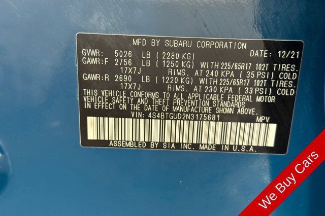 Used 2022 Subaru Outback Wilderness AWD/4WD image 34