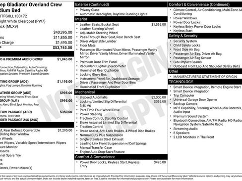 Used 2020 Jeep Gladiator Overland AWD/4WD image 23