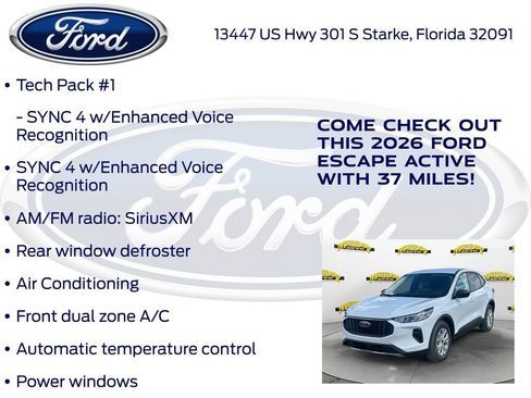 New 2026 Ford Escape Active w/ Tech Pack #1 image 15