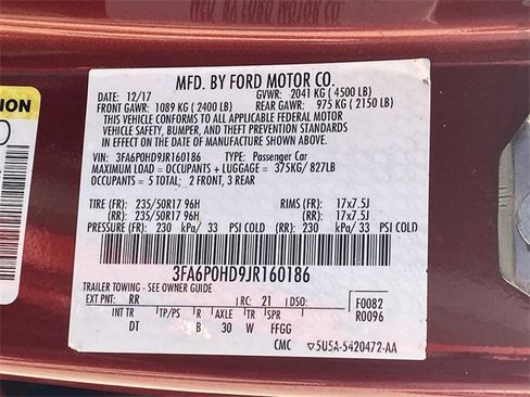 Used 2018 Ford Fusion SE w/ Fusion SE Technology Package image 37