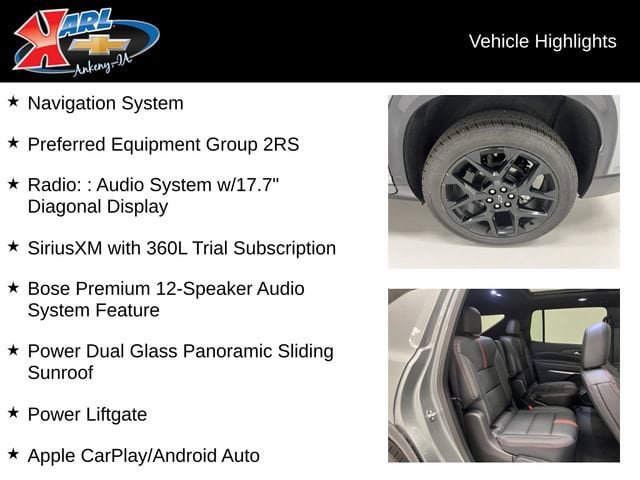New 2026 Chevrolet Traverse RS AWD/4WD image 3