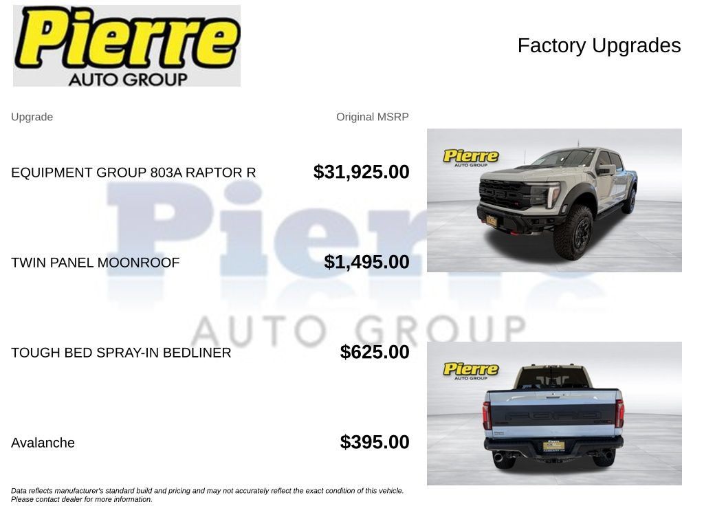 Certified 2026 Ford F150 Raptor w/ Equipment Group 803A Raptor R AWD/4WD image 14