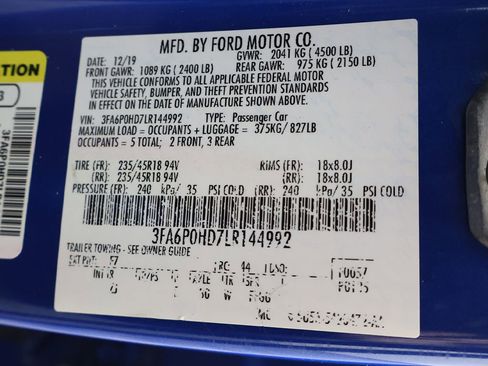 Used 2020 Ford Fusion SE w/ Equipment Group 151A FWD image 49