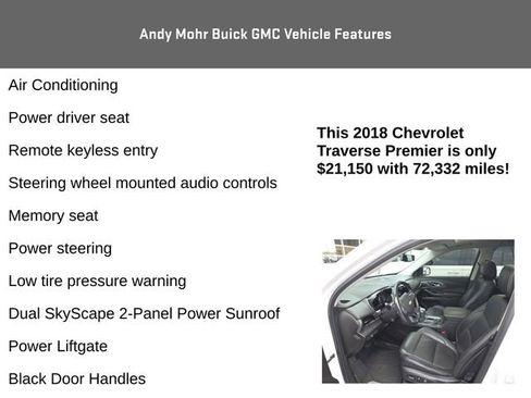 Used 2018 Chevrolet Traverse Premier w/ Redline Edition image 12