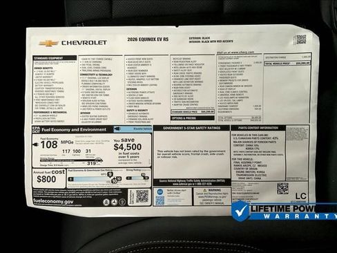 New 2026 Chevrolet Equinox EV RS image 14