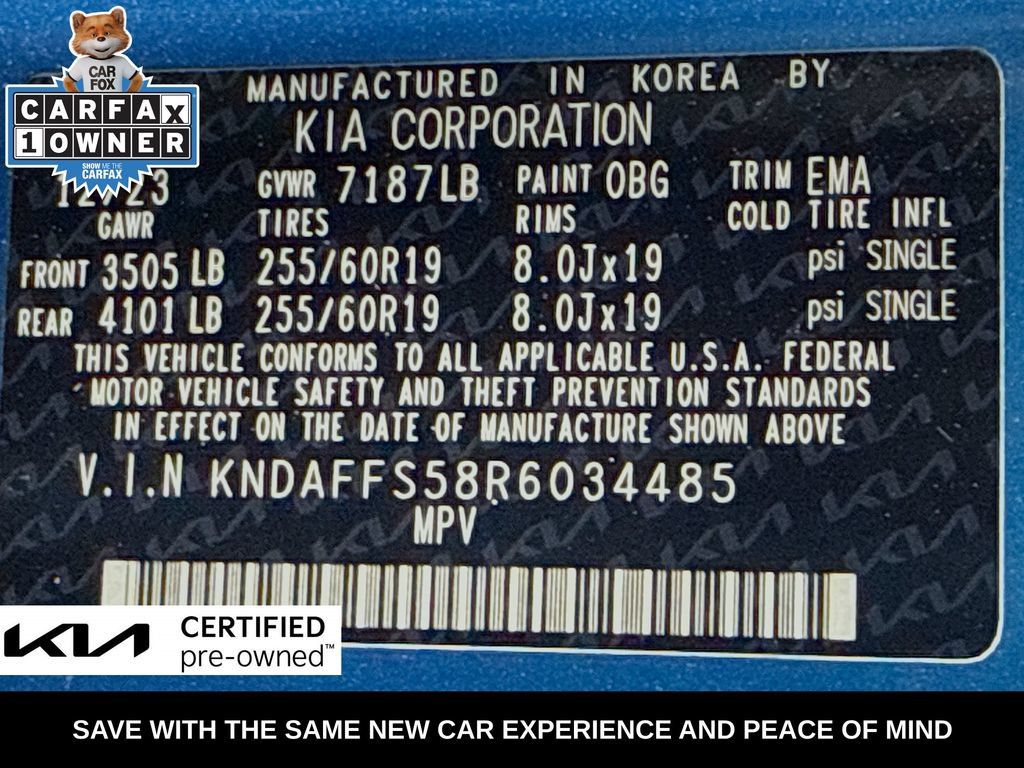 Certified 2024 Kia EV9 Wind AWD/4WD image 41