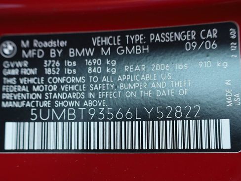 Used 2006 BMW M Roadster RWD image 23