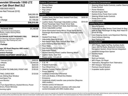Used 2016 Chevrolet Silverado 1500 LTZ Z71 w/ LTZ Plus Package AWD/4WD image 7