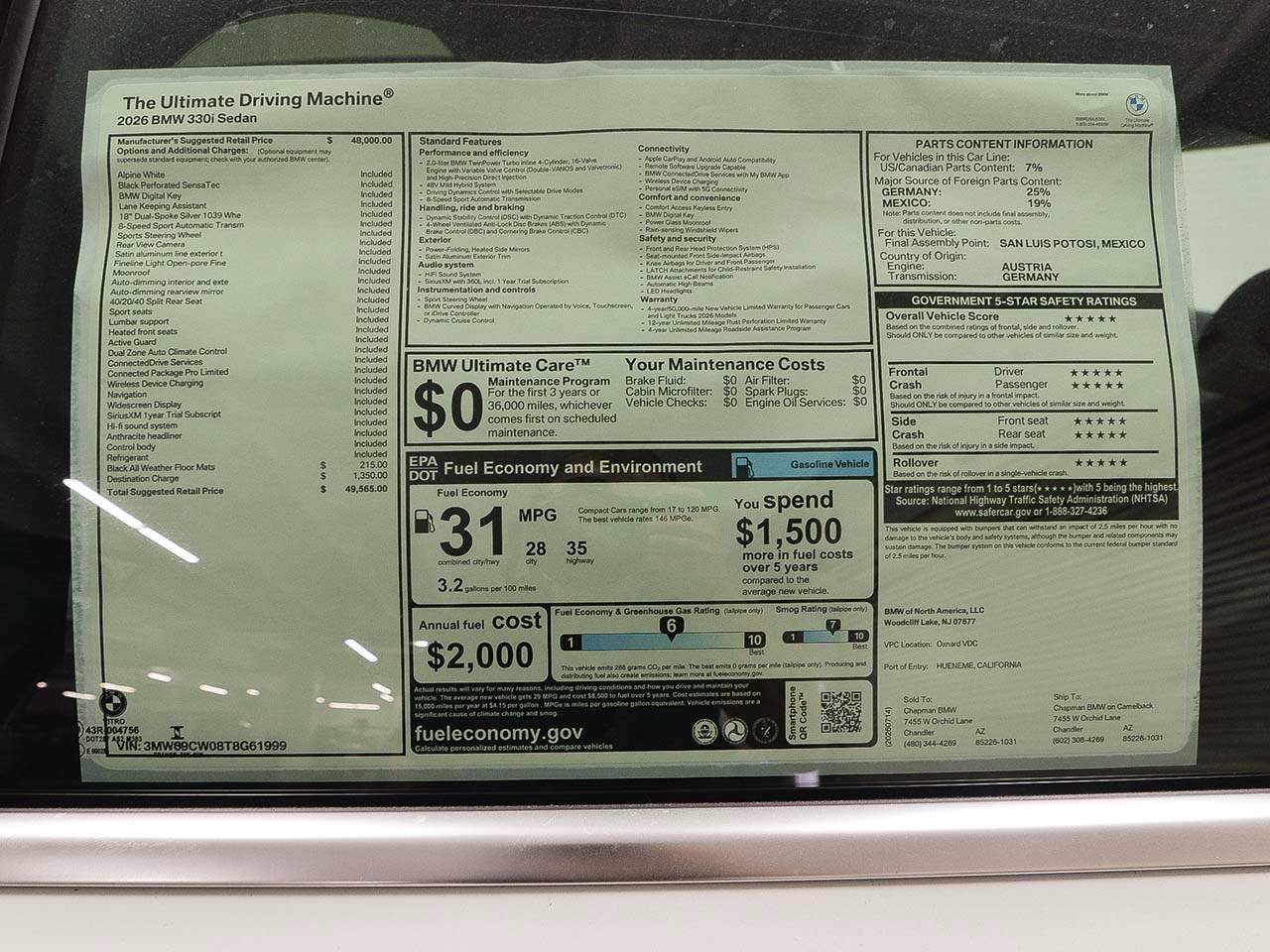 Used 2026 BMW 330i Sedan RWD image 16