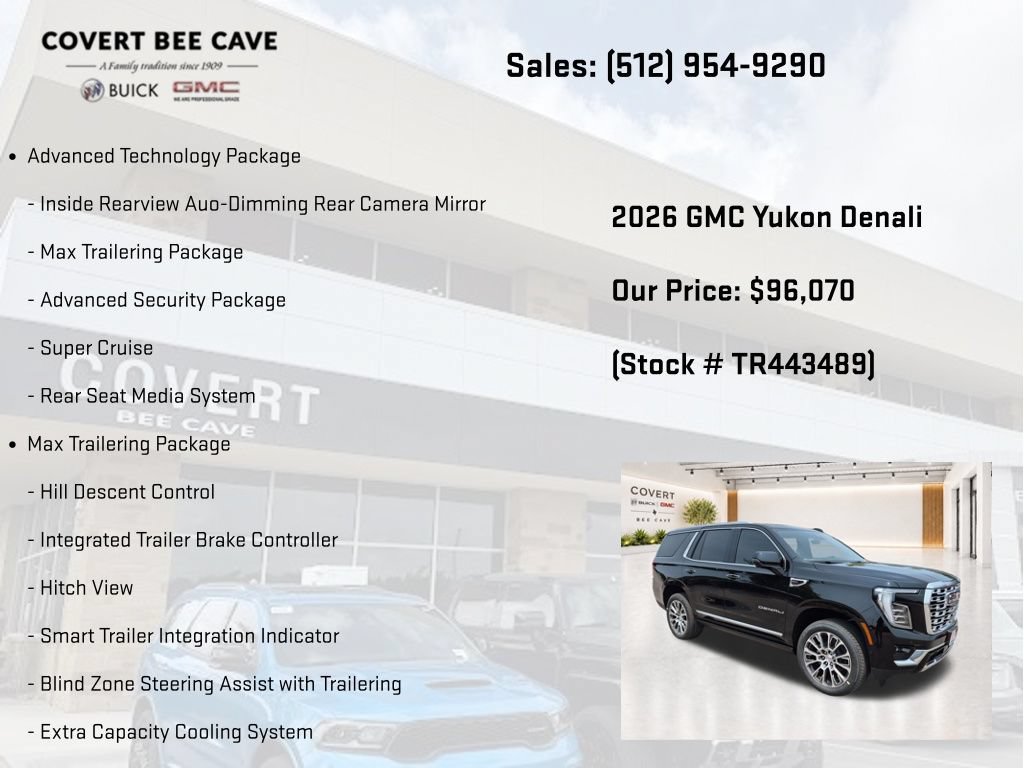 New 2026 GMC Yukon Denali w/ Denali Reserve Package AWD/4WD image 13