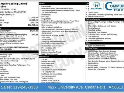 Used 2008 Chrysler Sebring Limited w/ Luxury Group