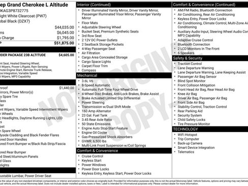 Used 2023 Jeep Grand Cherokee L Laredo AWD/4WD image 4