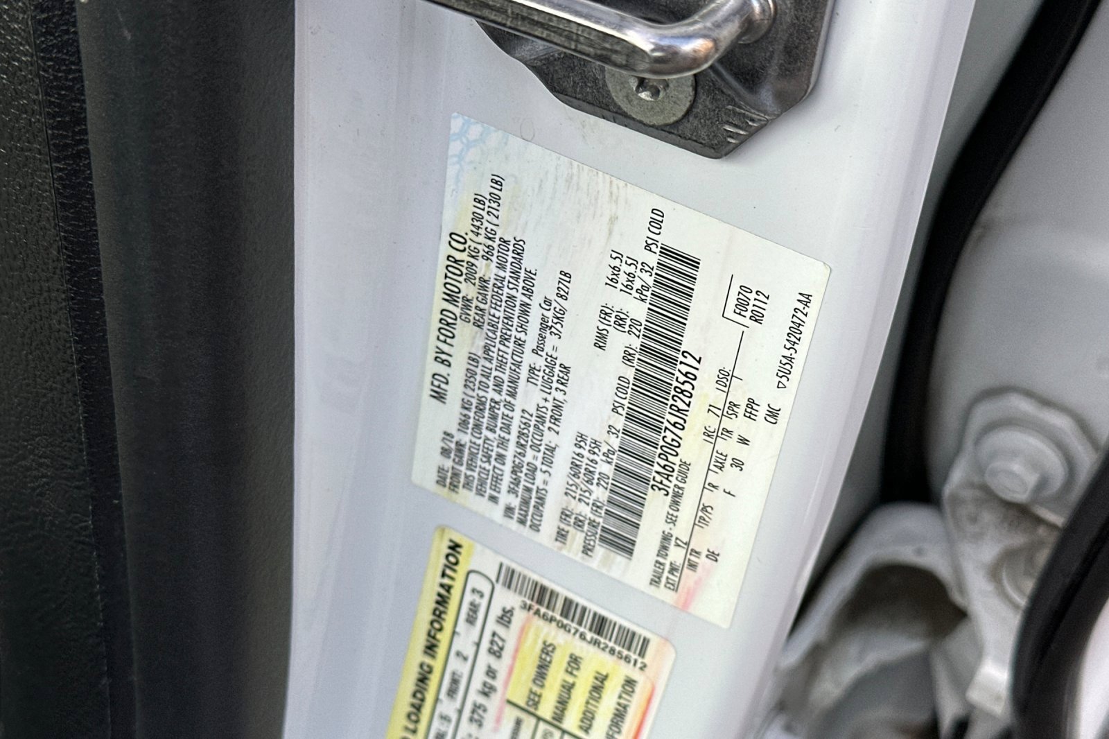 Used 2018 Ford Fusion S FWD image 27