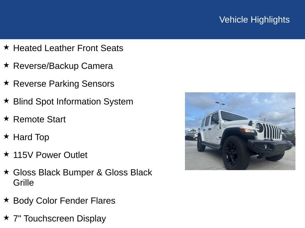 Used 2021 Jeep Wrangler Unlimited Sahara AWD/4WD image 10