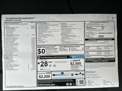 New 2026 BMW X1 xDrive28i w/ Convenience Package image 22